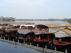 Houseboats at Alleppey s famous backwaters